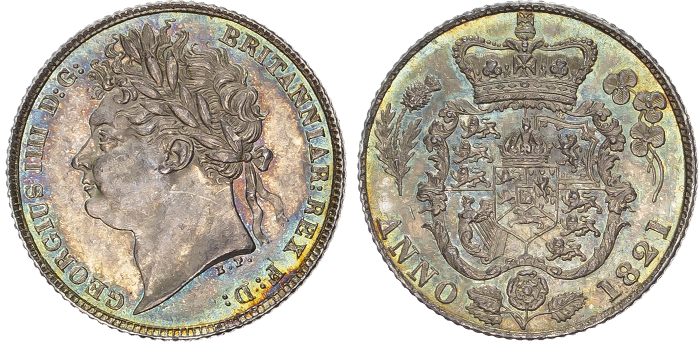 George IV (1820-1830), Sixpence, 1821, Type 1