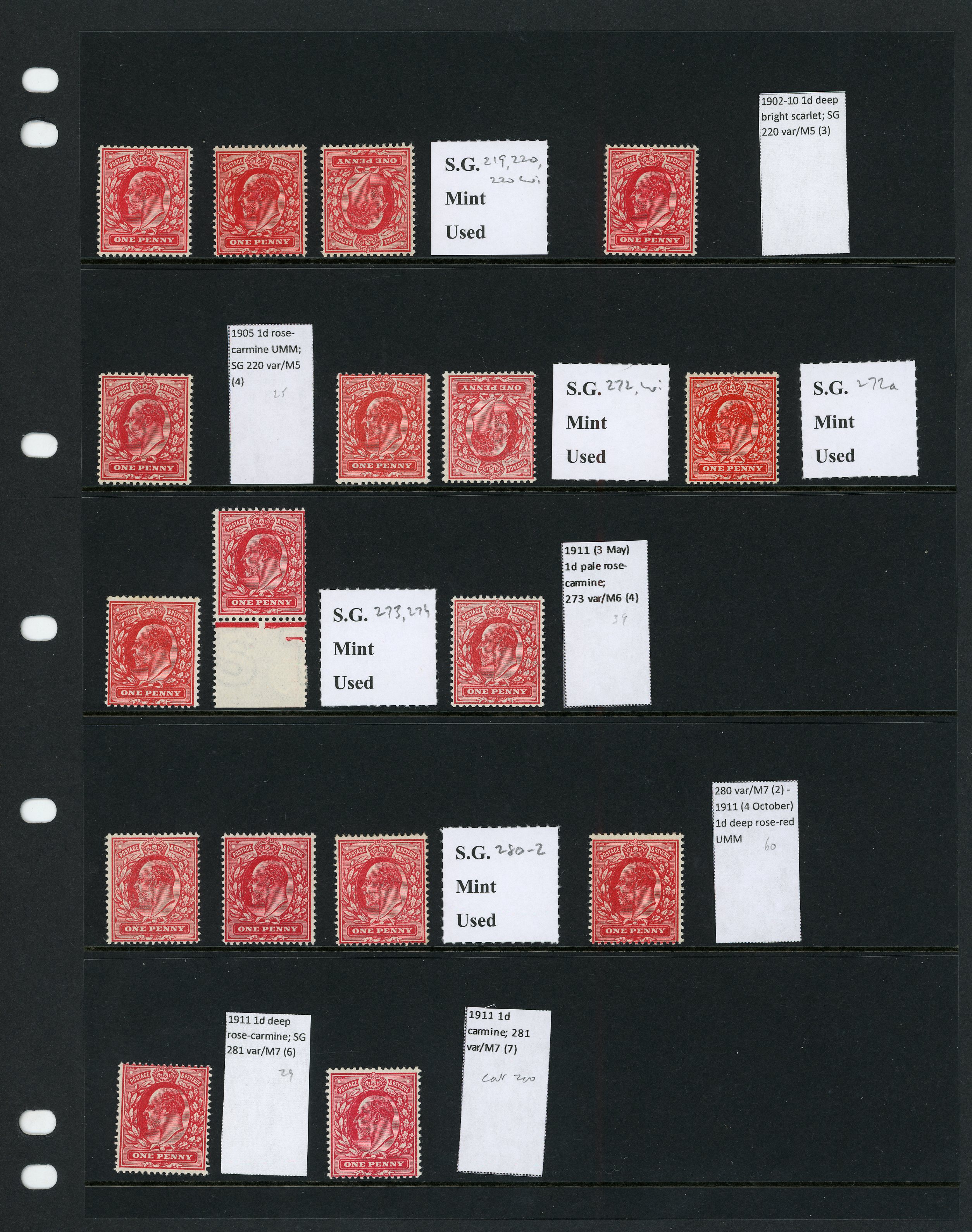 1902-11 1ds, unmounted o.g. range (17)....