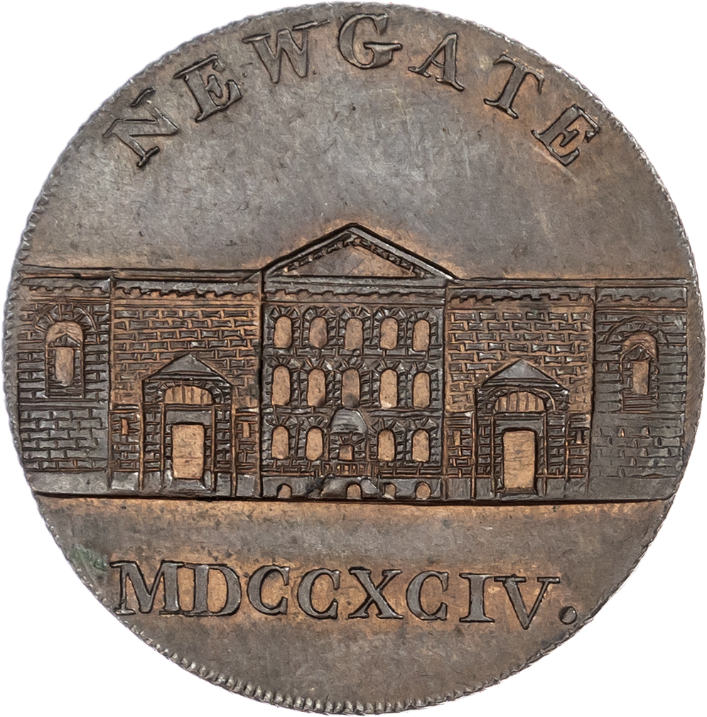 London - Newgate Street, Henry Symonds….
(all inmates and members of the Corresponding Soc.), Kempson’ Halfpenny 1794