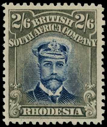 1913-7 2/6d Head Die II, perf 14. Large...