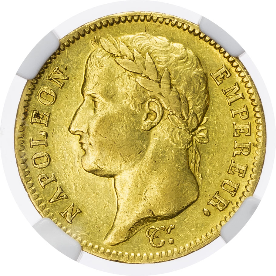 France. Napoleon I AV 40 Francs. 1813CL. (Genoa, Italy). 