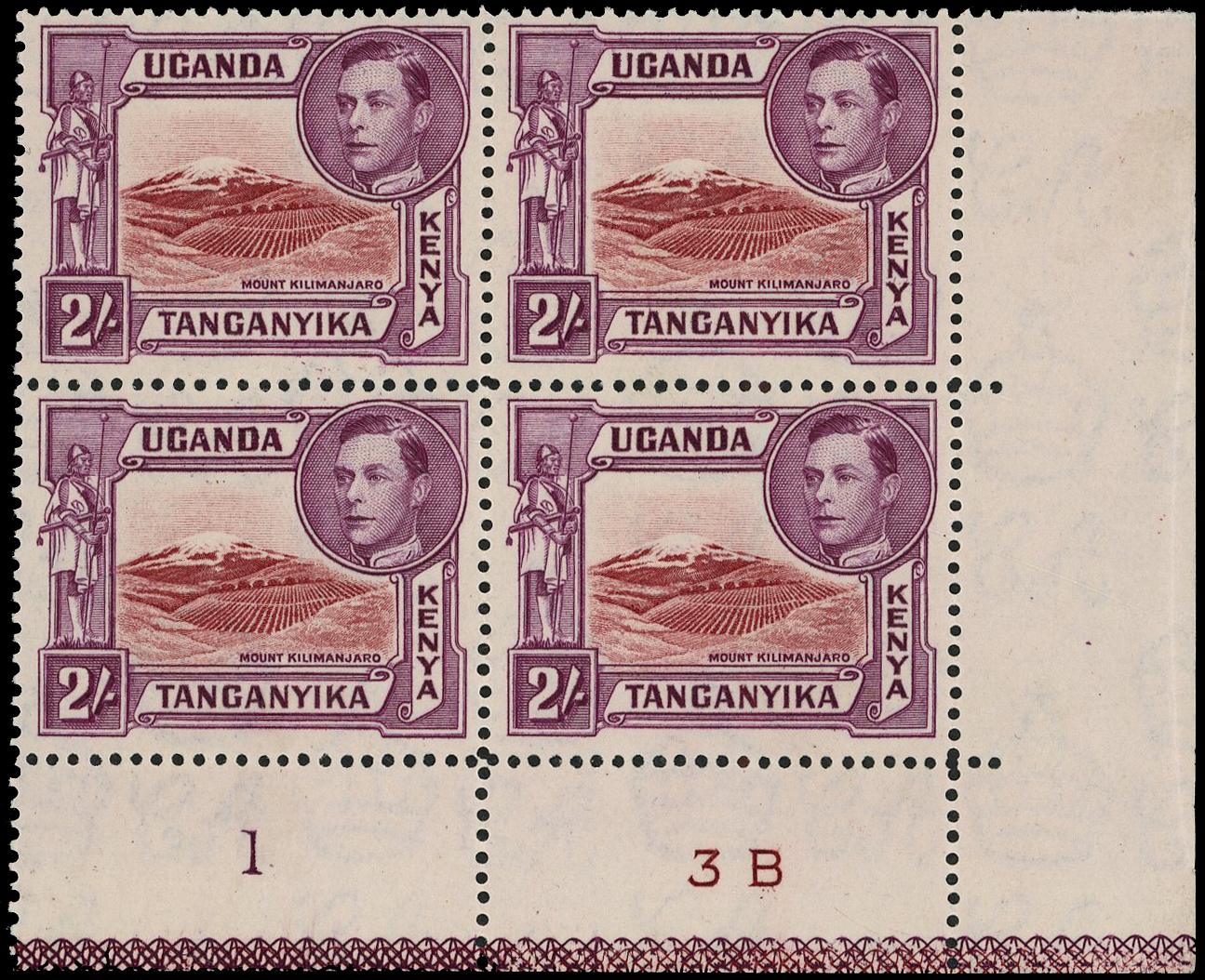 KUT SG 146a Plate block mint