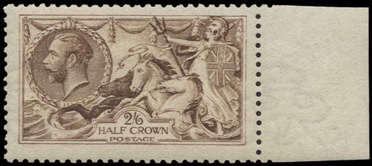 1915 2s6d yellow-brown (wmk. reversed)....