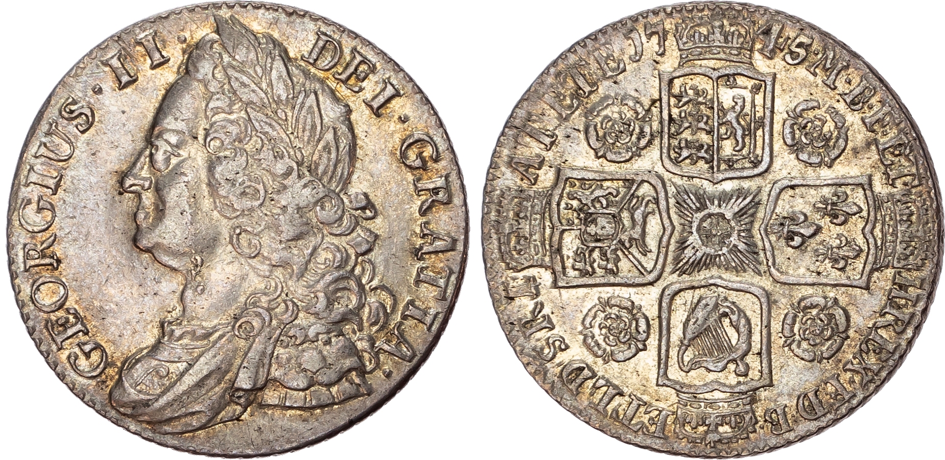 George II (1727-1760), Shilling, 1745