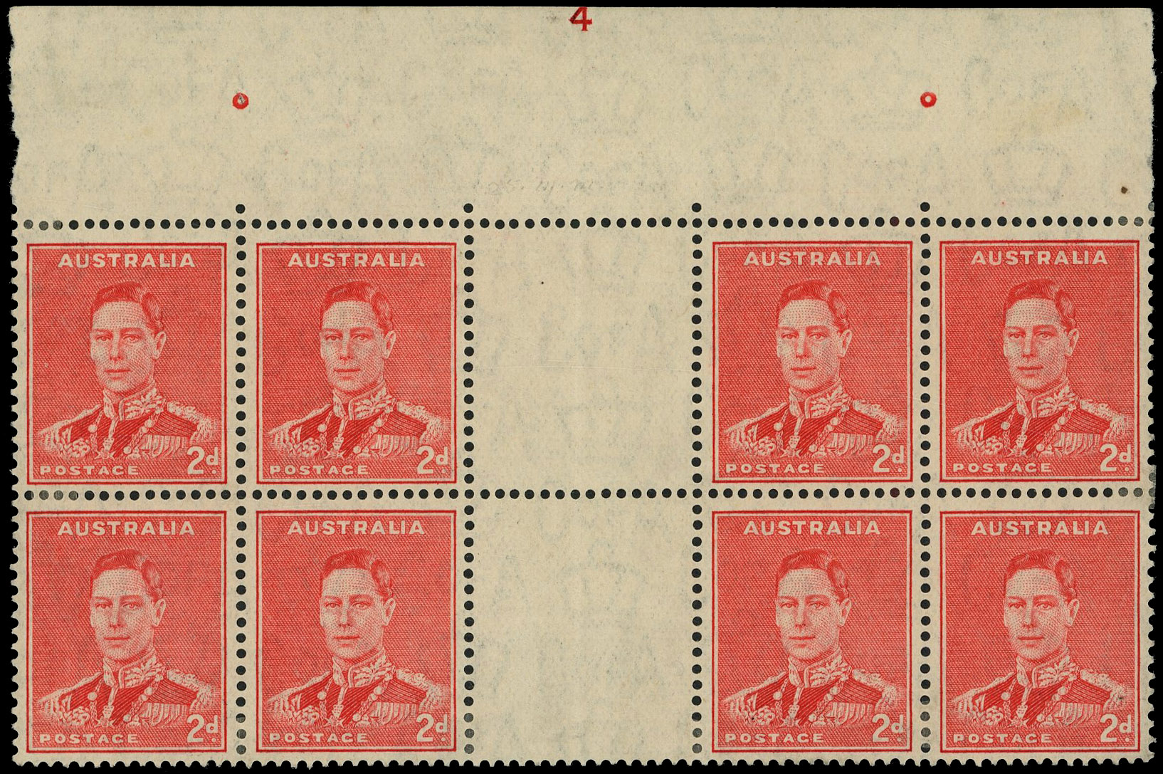 Australia SG 184 Plate block mint