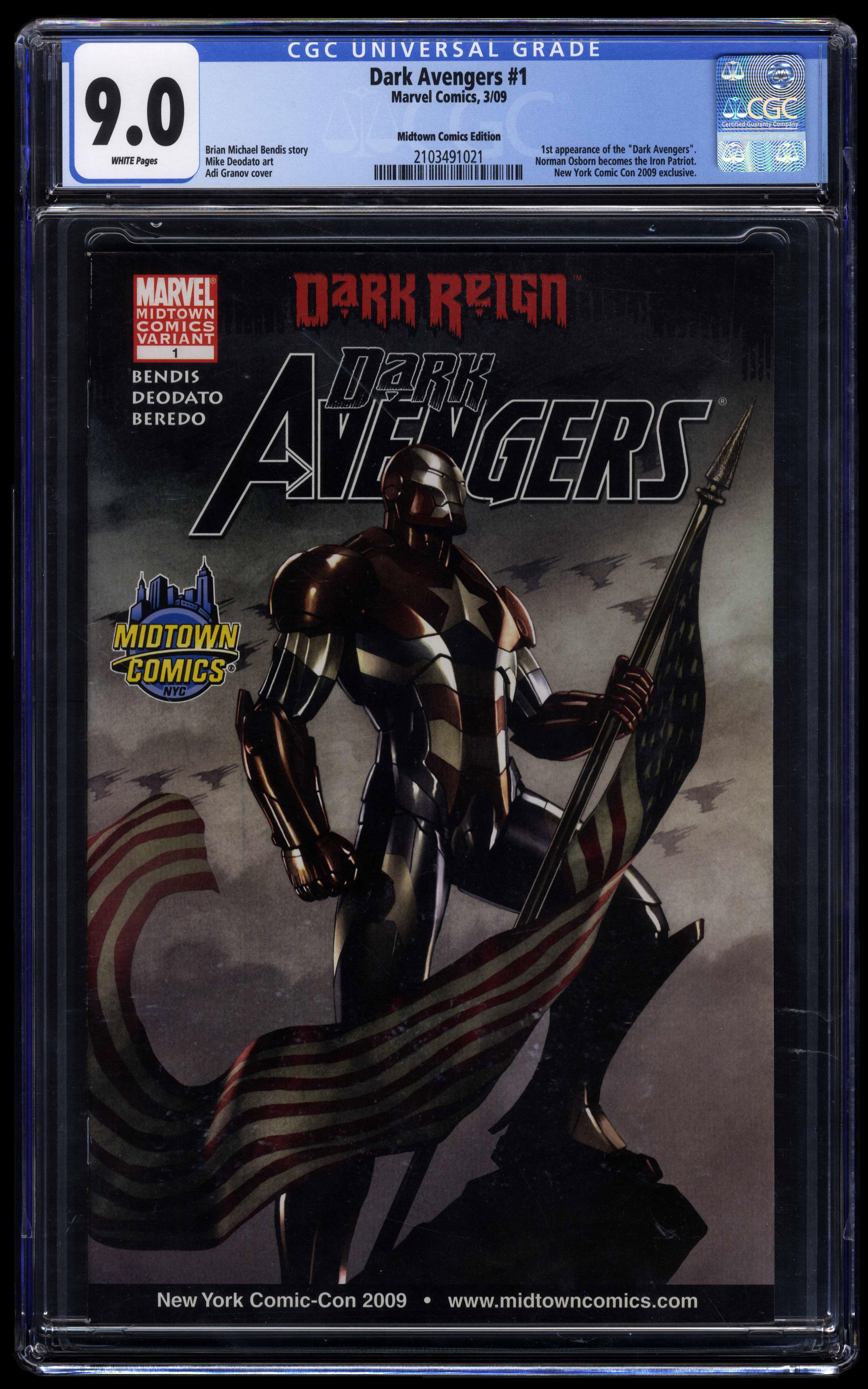 Dark Avengers #1 (Marvel Comics 2009) CGC 9.0 Midtown Comics