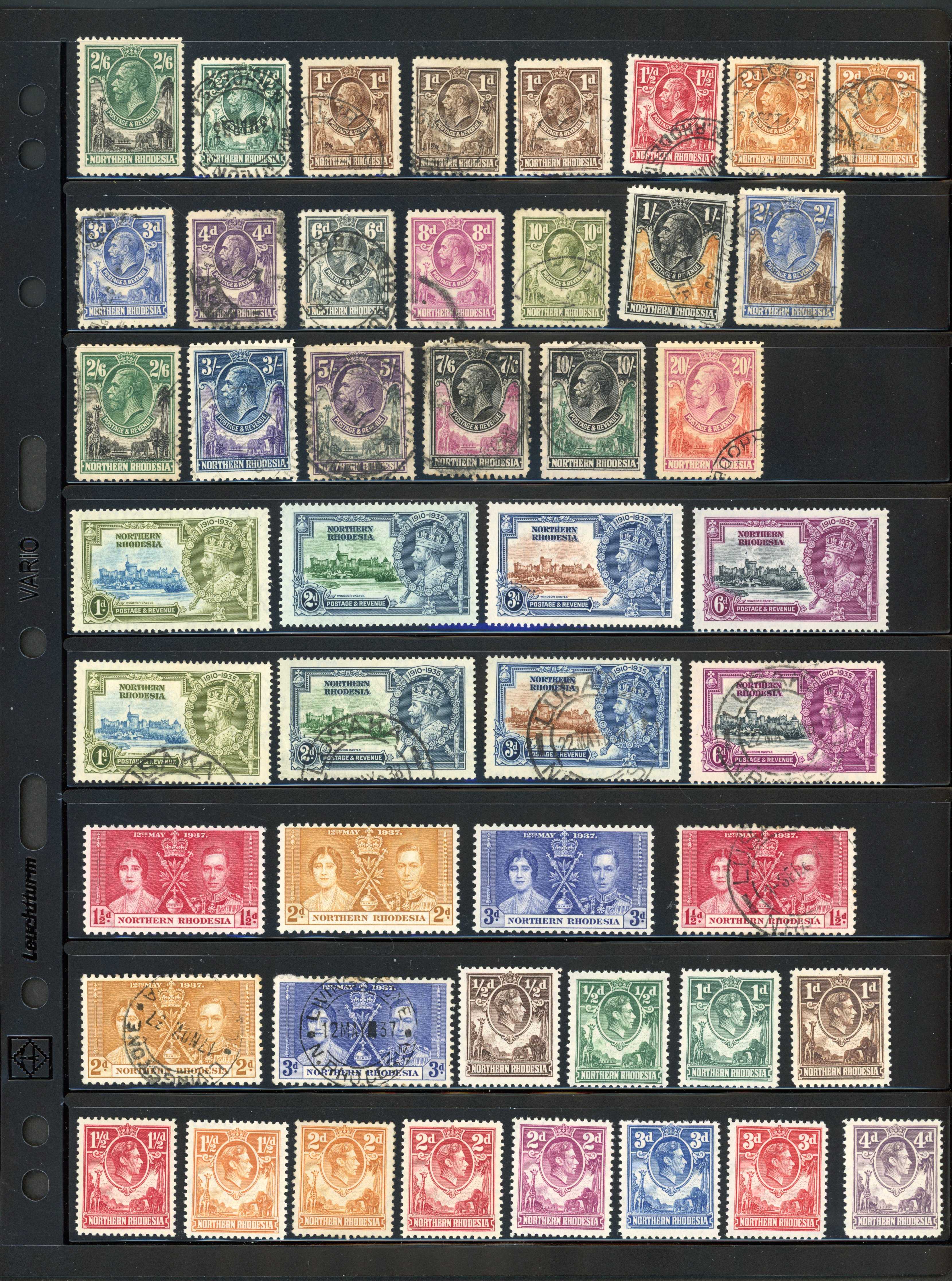 Northern Rhodesia mint and used collection
