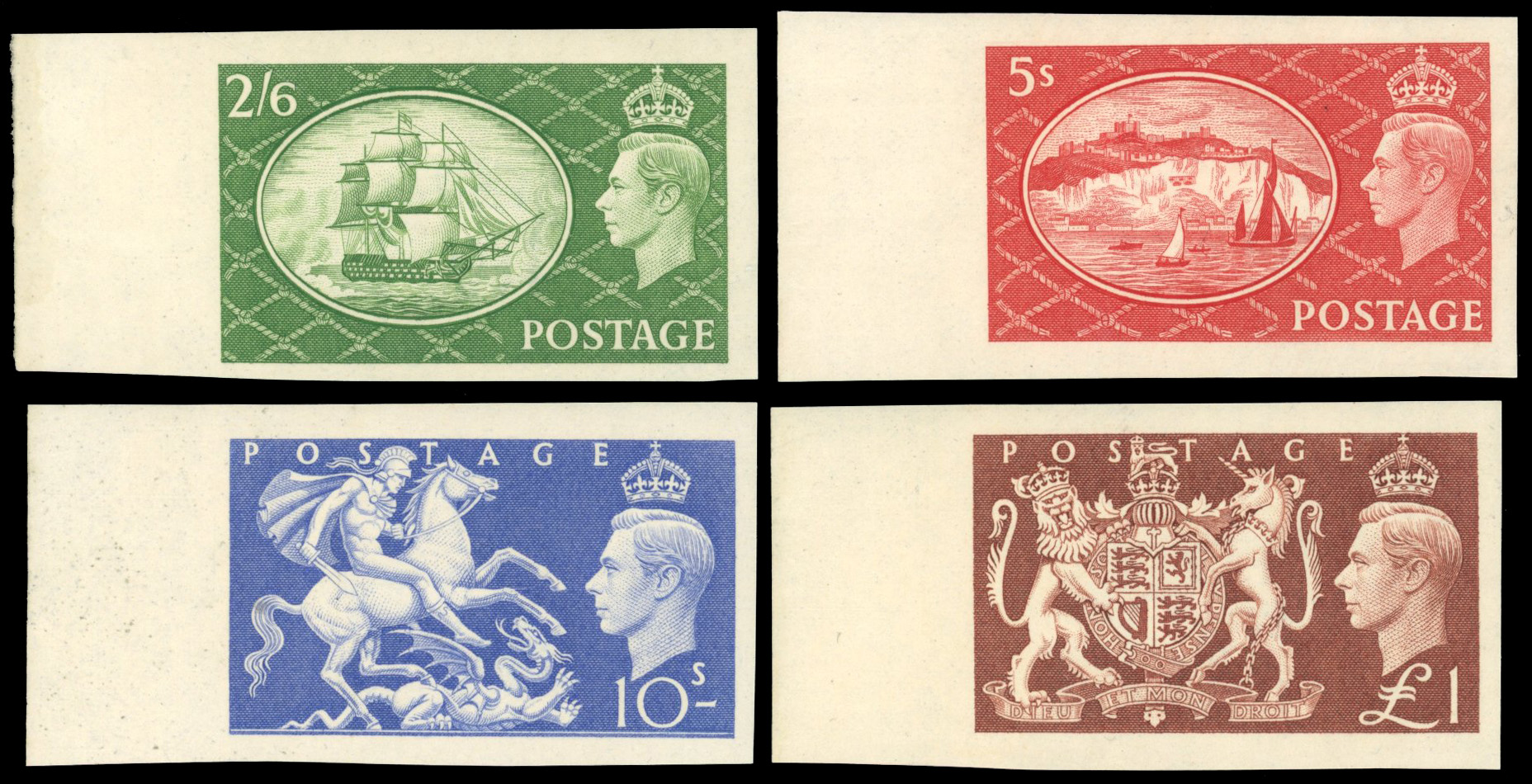 Great Britain 1951 Festival high values set of 4 NPM Imprimaturs mint