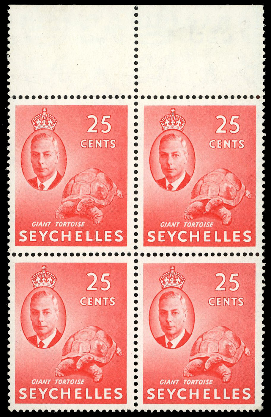 Seychelles SG 164b block mint