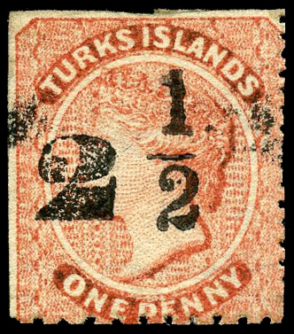 1881 ‘2½’ (setting 8, type 24) on 1d dull red, large part og