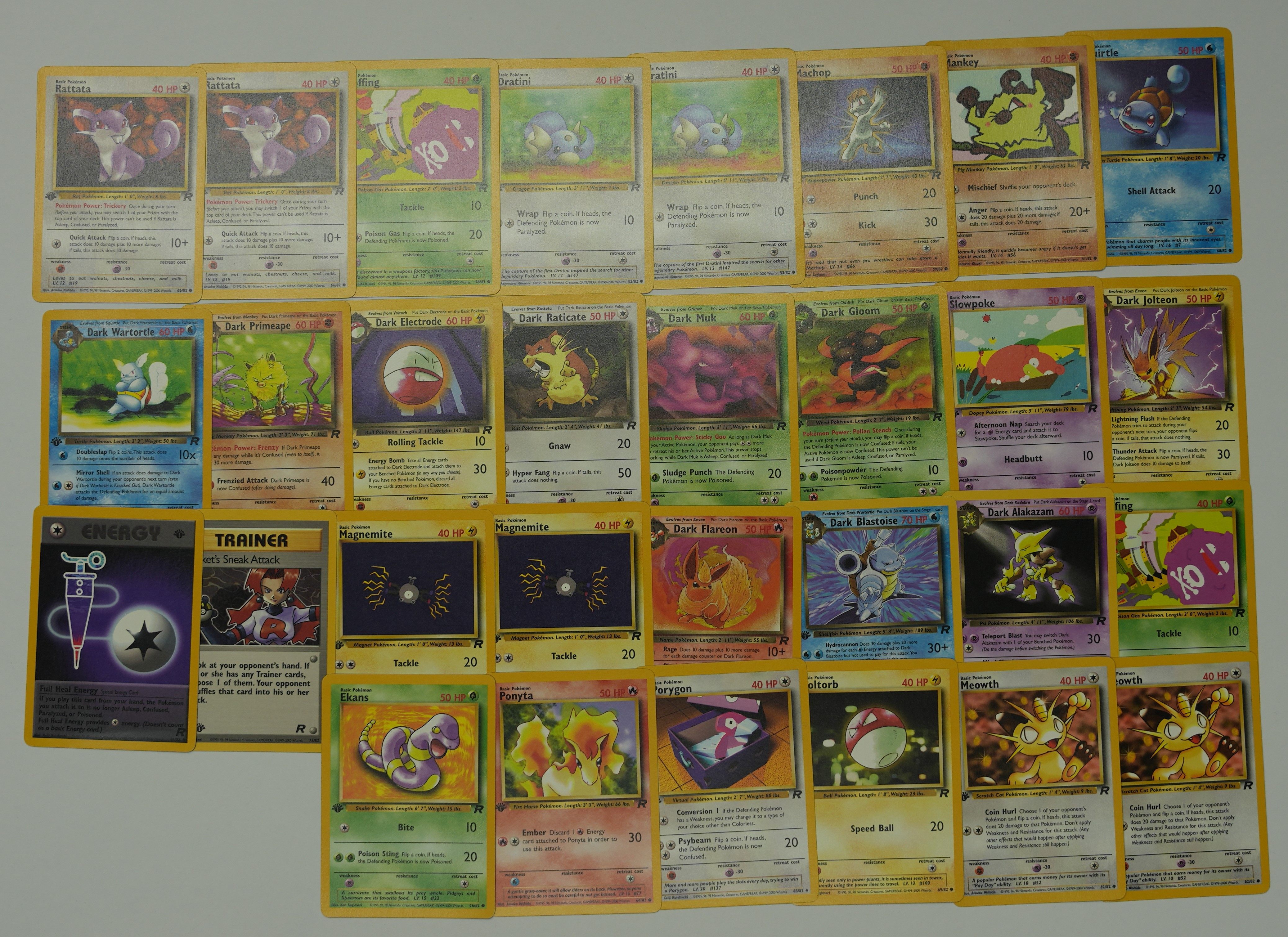 Pokémon TCG - Team Rocket 1st Edition Collection 30 Cards