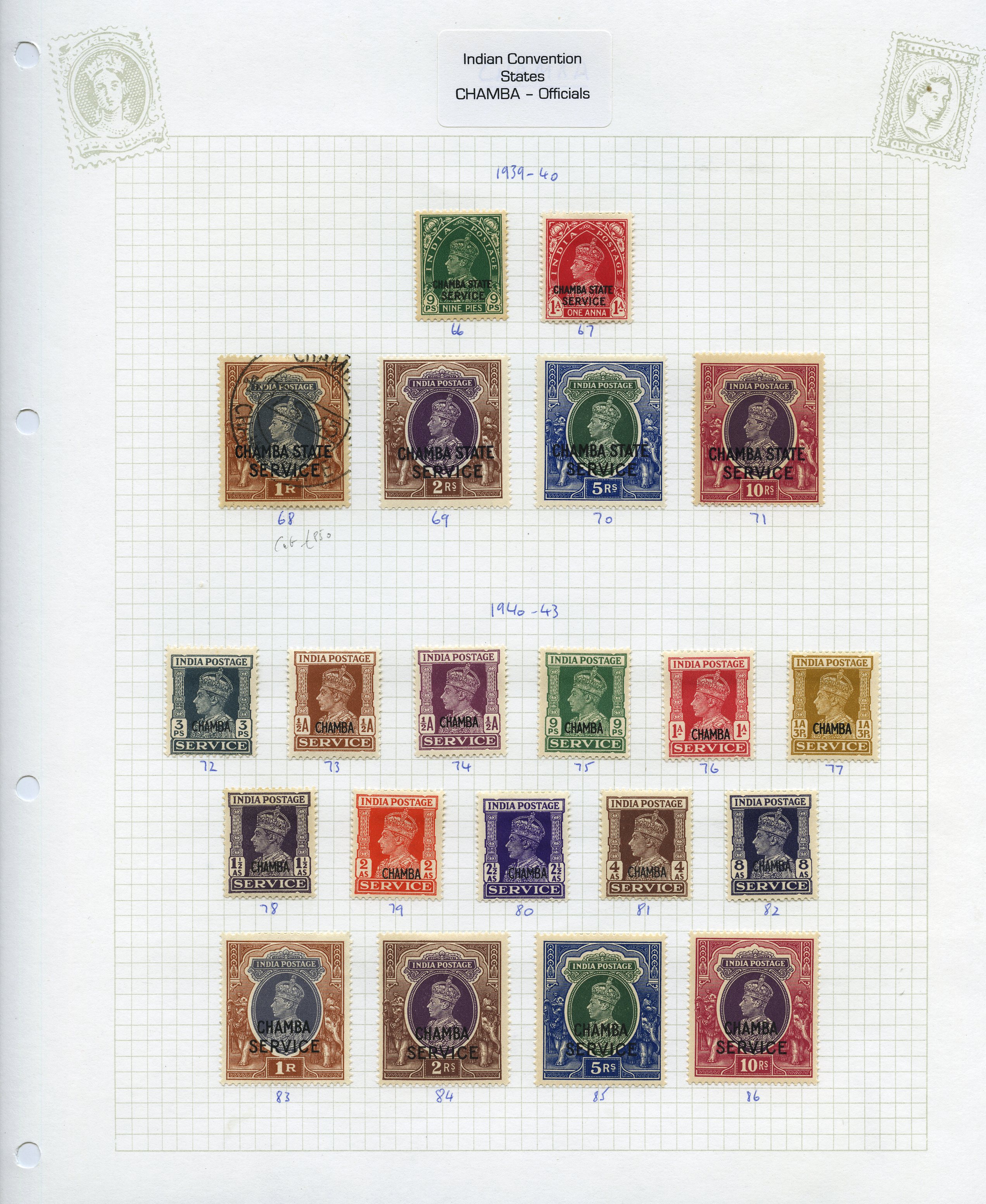 1887-1943 collection on pages, mostly...