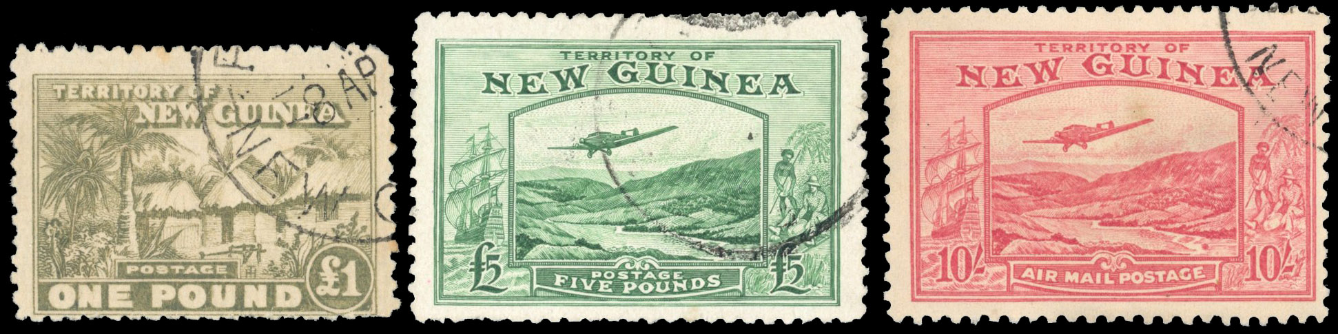 New Guinea 1925-39 collection used