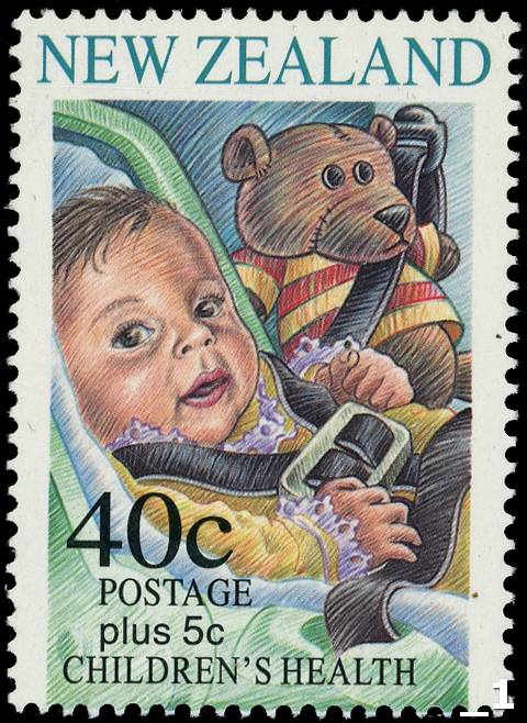 New Zealand SG 2000a 'Teddy Bear' design error mint