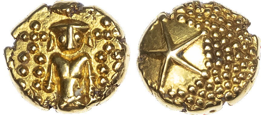 India, Madras Presidency (1740-1807), gold Star Pagoda, Vishnu