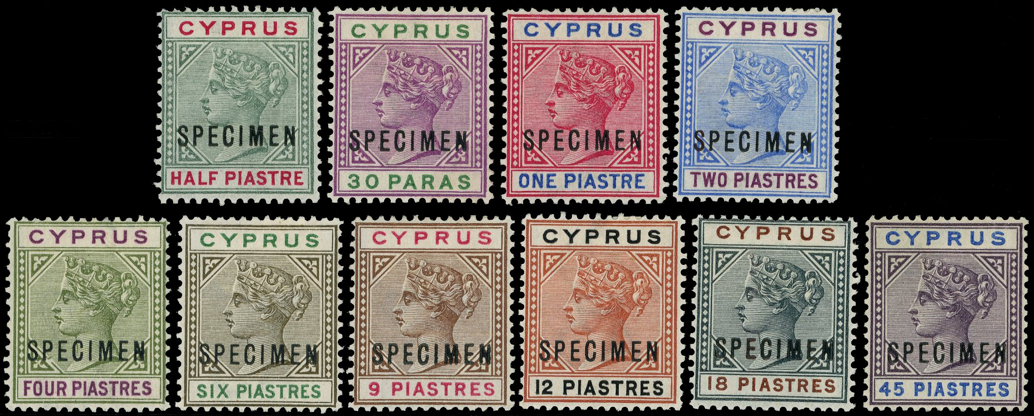 Cyprus SG 40s-49s Specimens