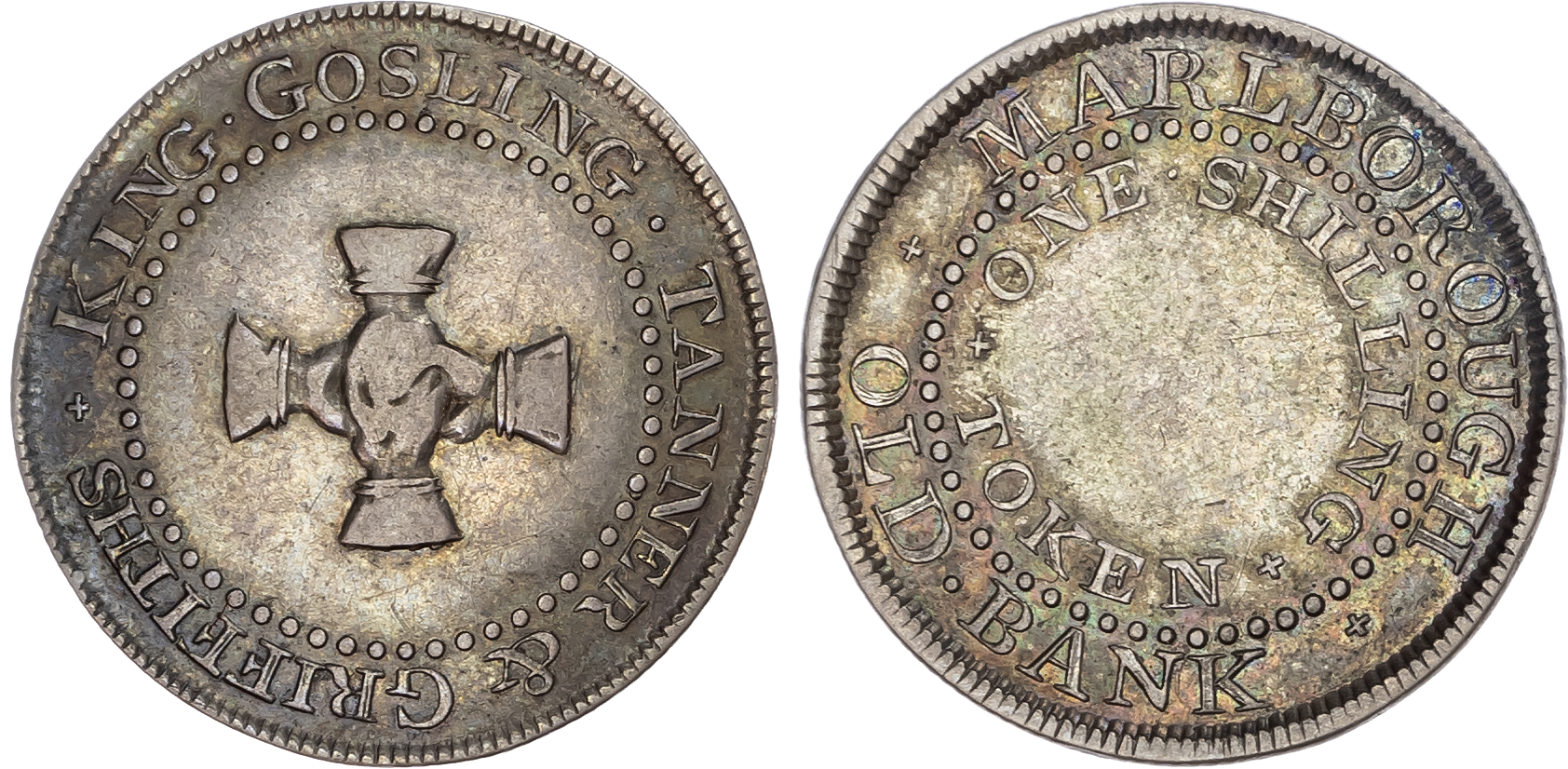 Wiltshire, Marlborough. Stephen King, John Gosling et al, silver shilling, 1811.