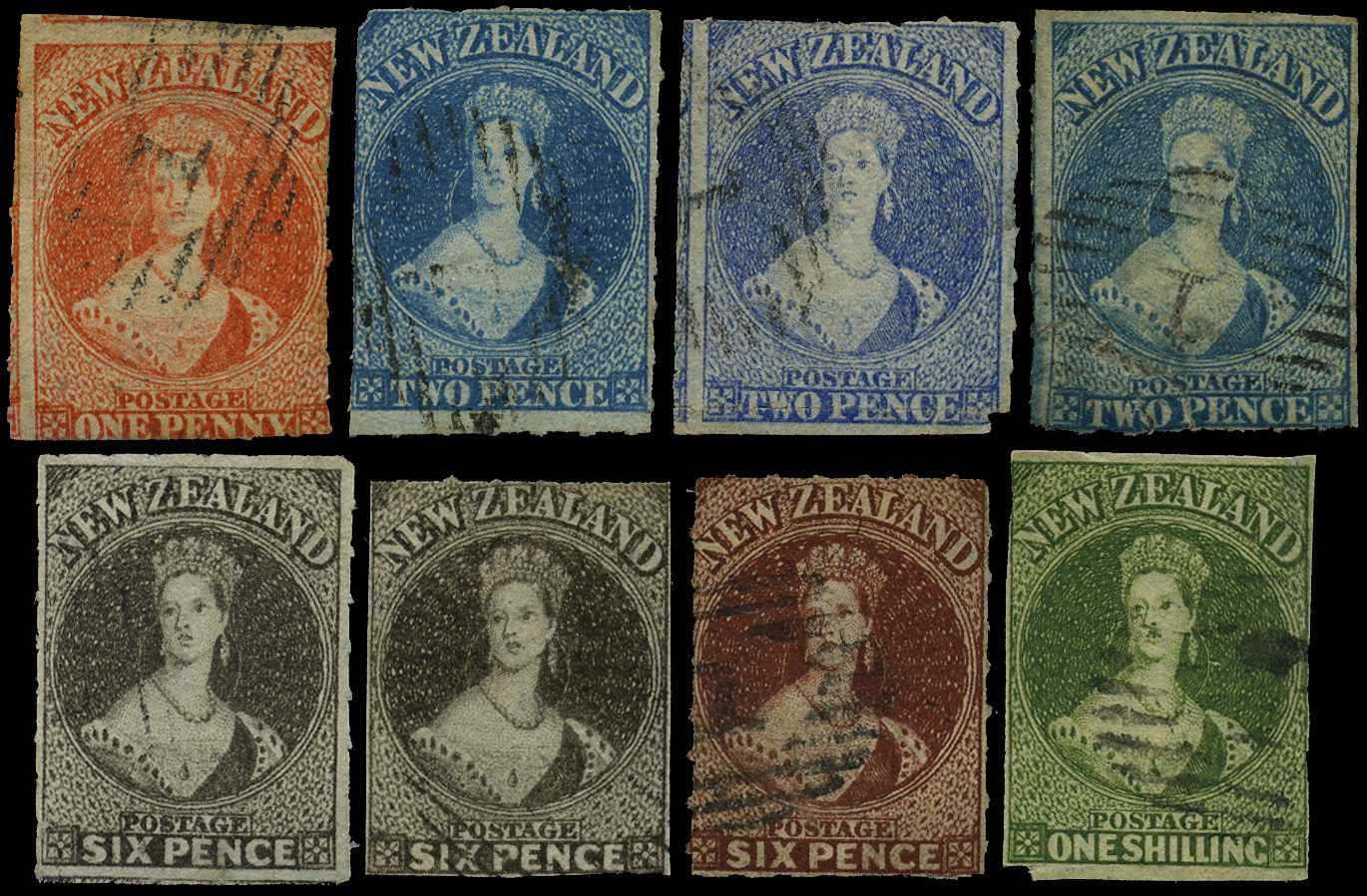 1862-4 John Davis rouletted 7, watermark...