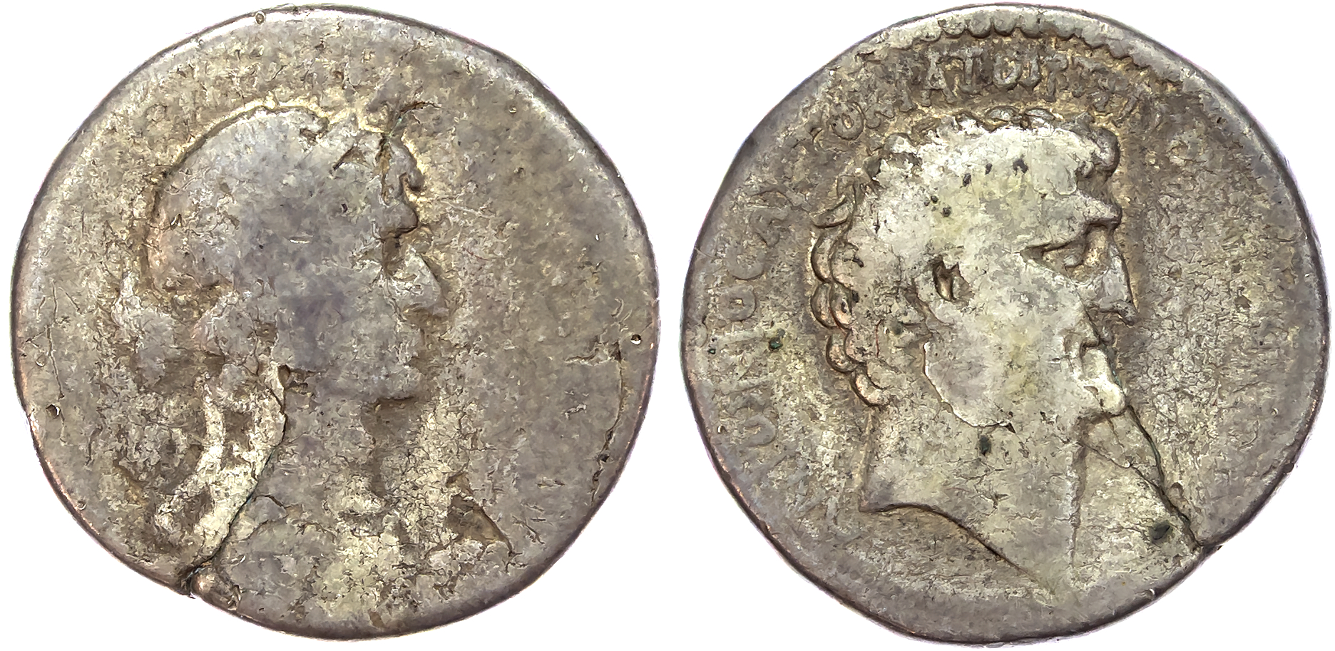 Mark Antony and Cleopatra (36-31 BC) AR Tetradrachm, mint of Antioch, c. 36 BC, 13.99g.  