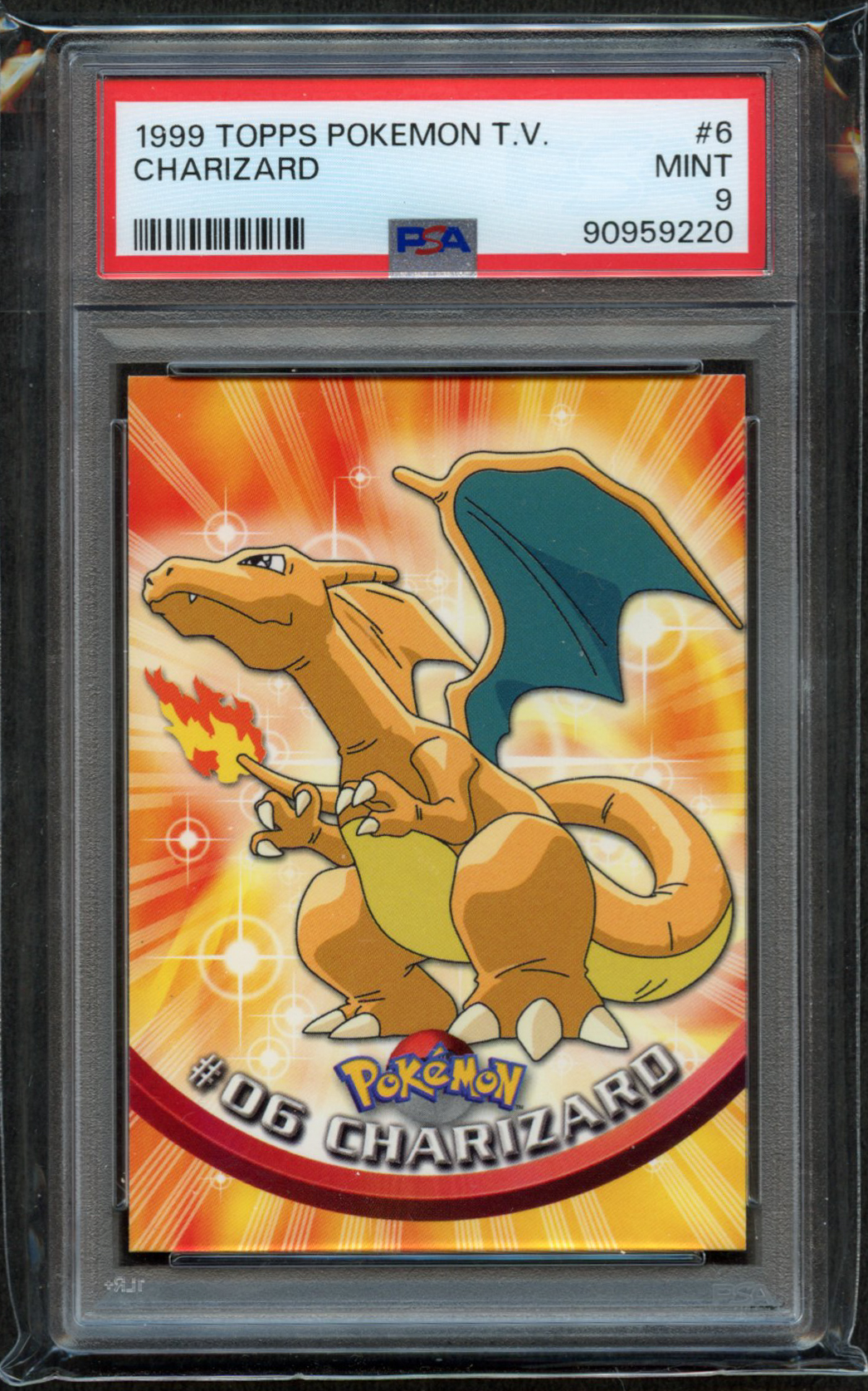 PSA 9 - Charizard 1999 Topps Pokémon TV #6