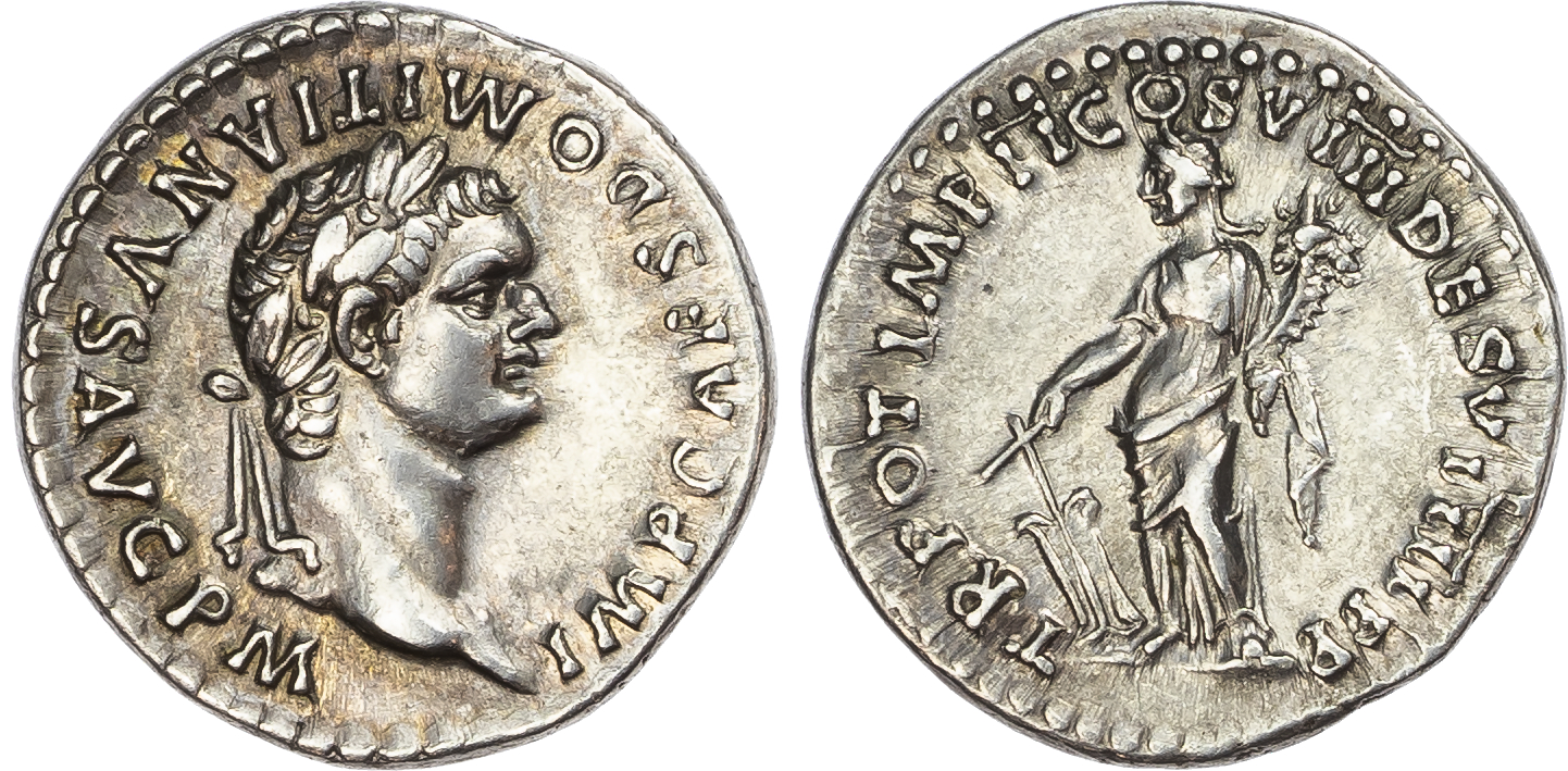 Domitian (AD 81-96) AR Denarius, Rome, AD 82, 3.55g. 