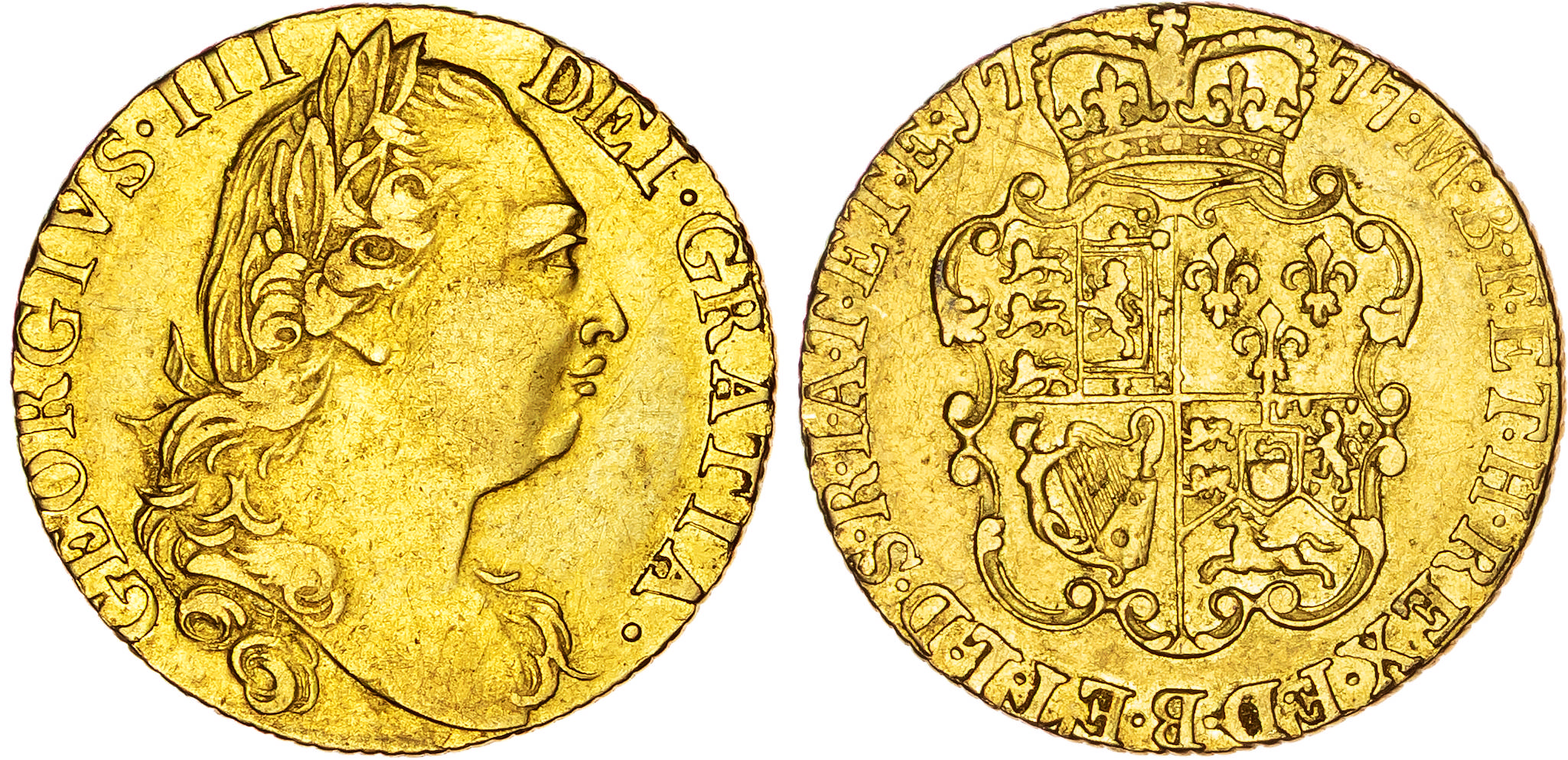 George III (1760-1820), AV Guinea, 1777.