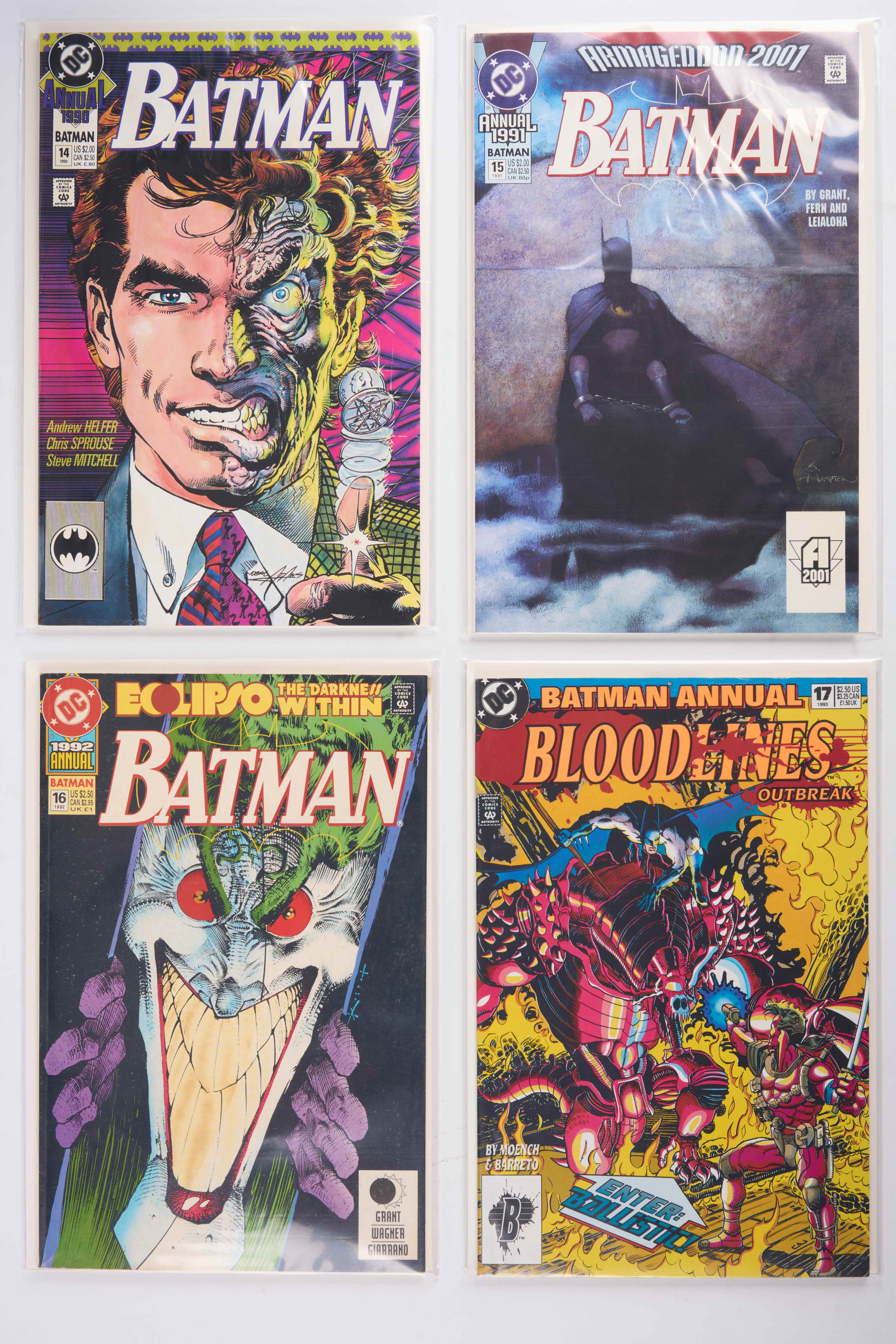 Batman Annuals: Detective Comics, Shadow Of The Bat, Legend Of The Dark Knight (DC Comics,1990-1999) Bundle of 31