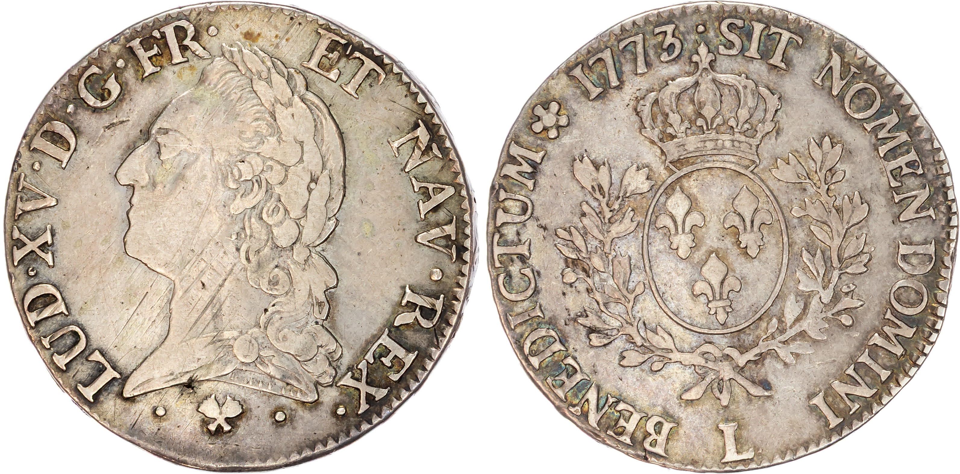 France, Louis XV (1715-1774), silver Ecu, 1773