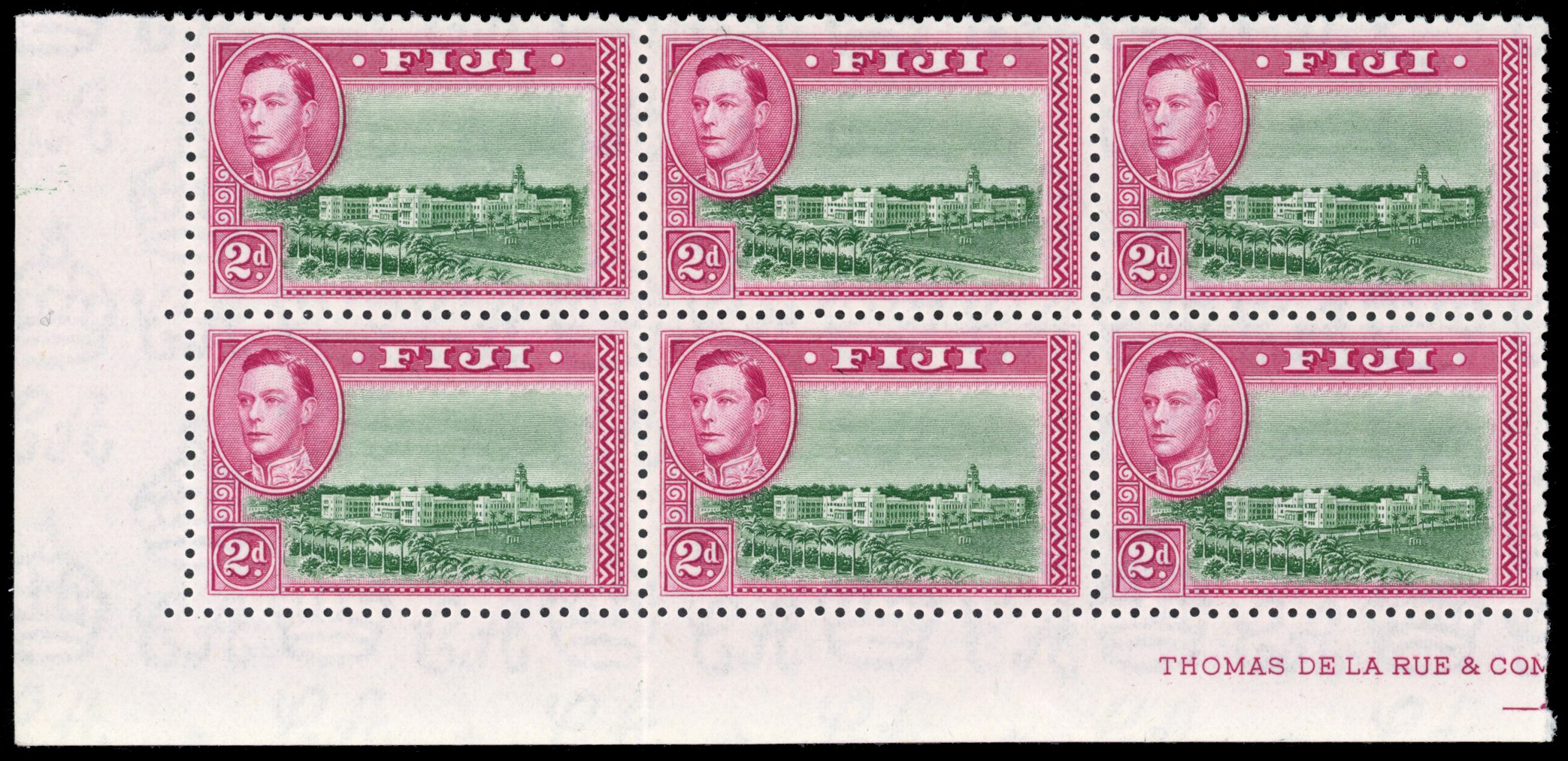Fiji SG 255ab block mint