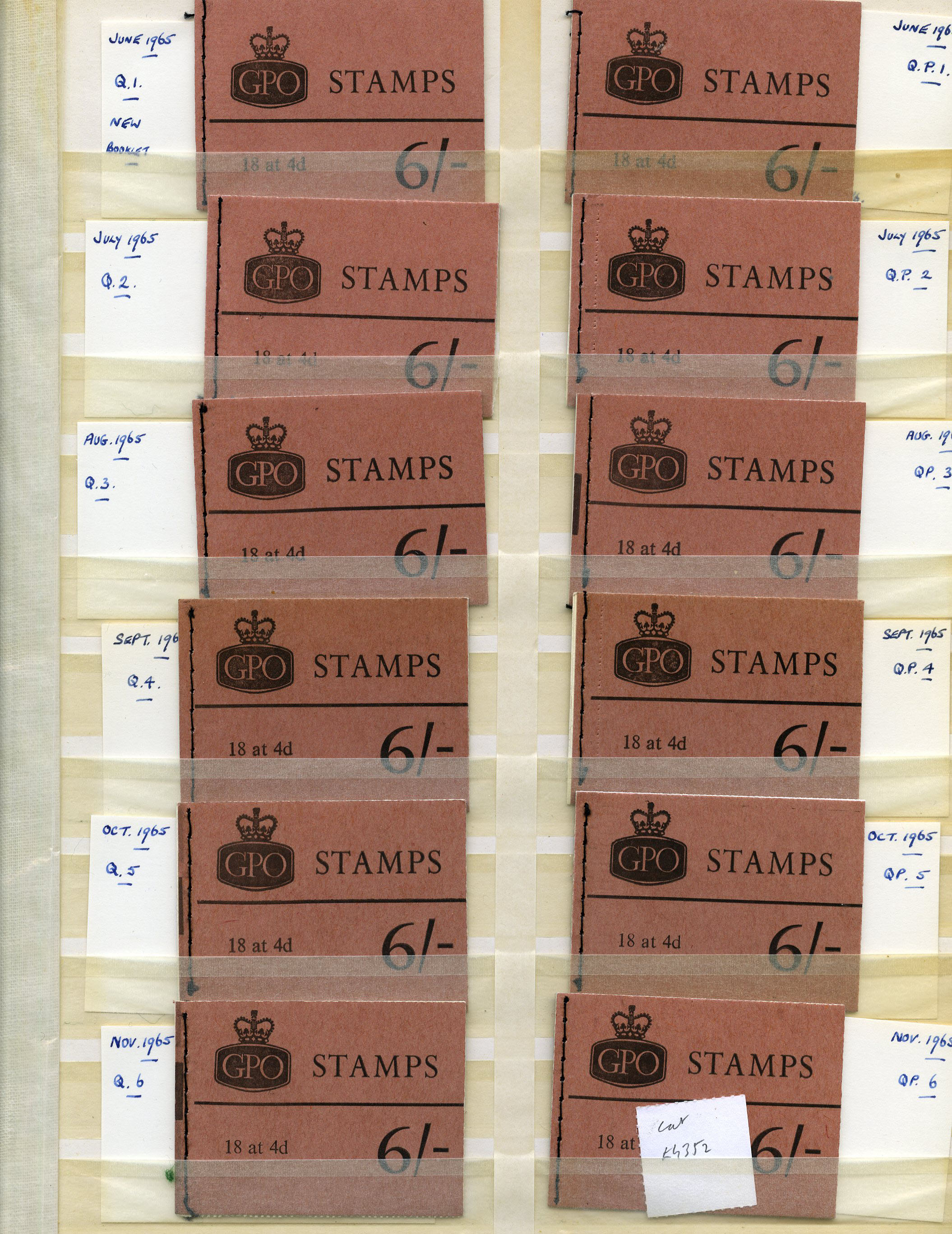 1965 - May 1968 (gum arabic) 6/-...