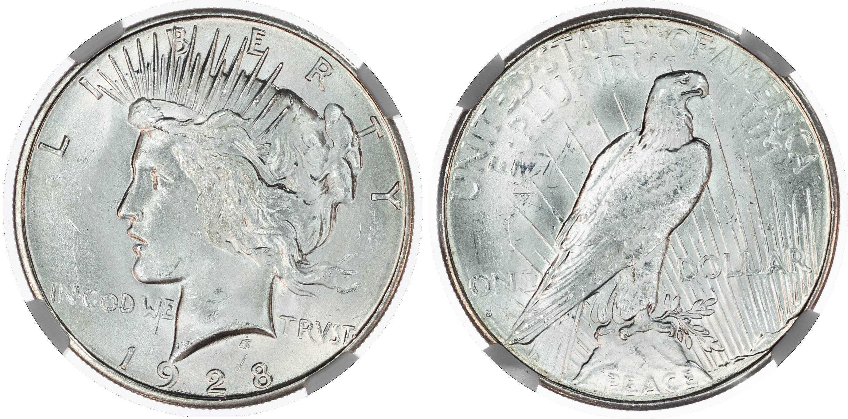 USA, silver Peace Dollar, 1928, San Francisco, 26.78g.