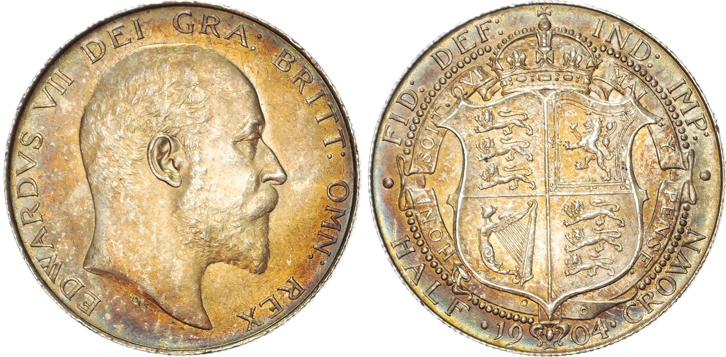Edward VII (1901-1910) Halfcrown, 1904.