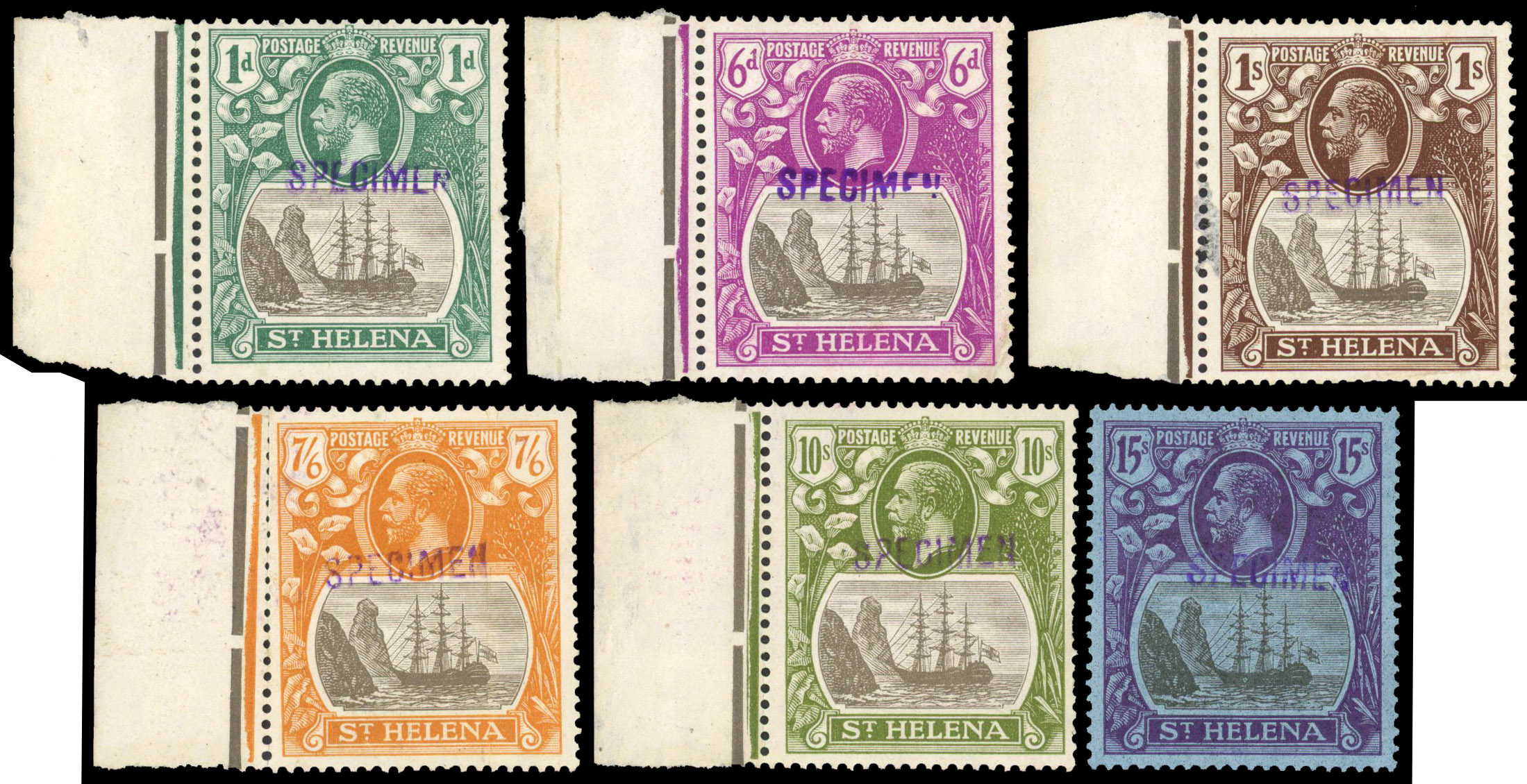 St Helena SG 98s/113s Specimens