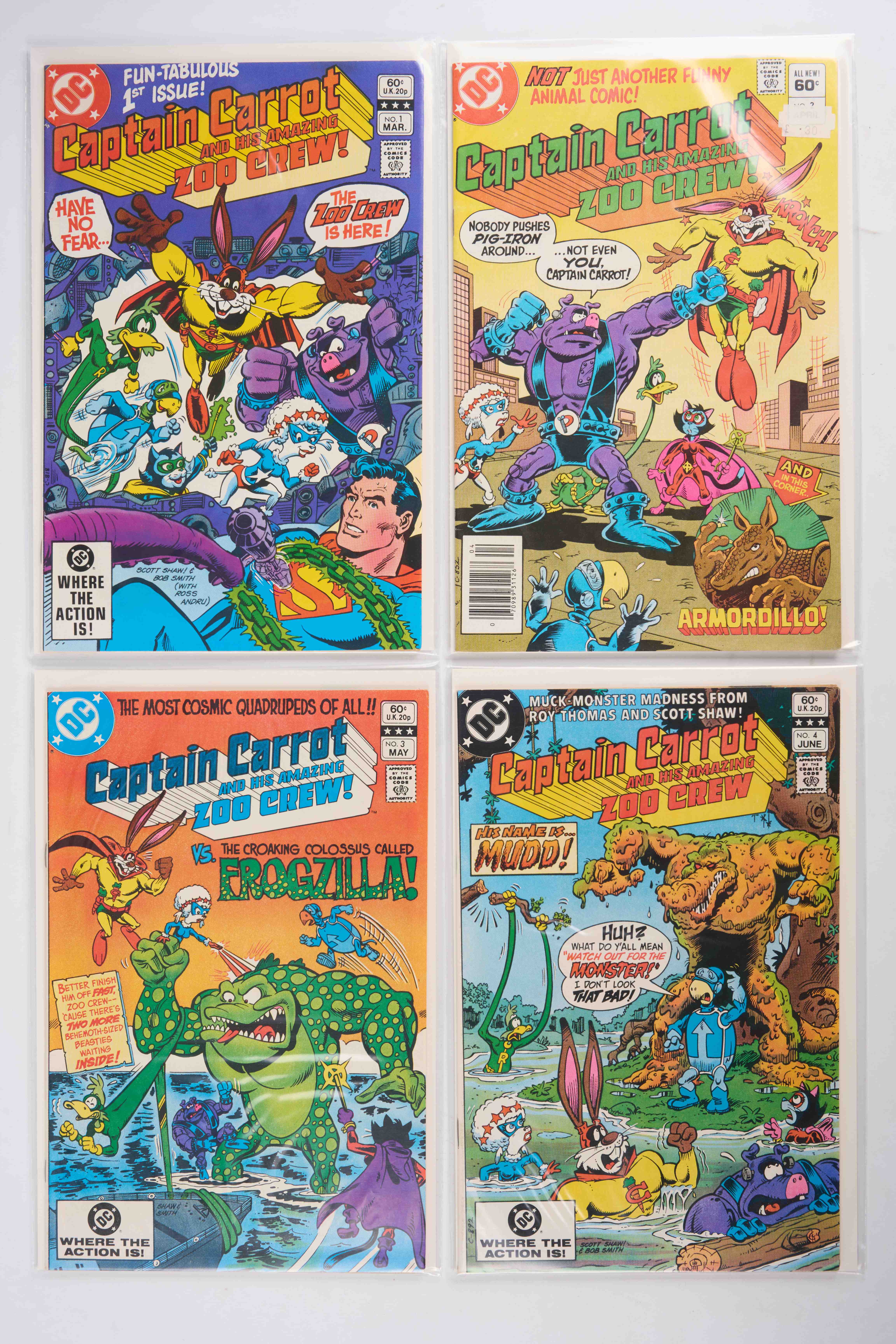 Captain Carrot and His Amazing Zoo Crew (DC Comics, 1982-1983) Bundle of 11 Issues