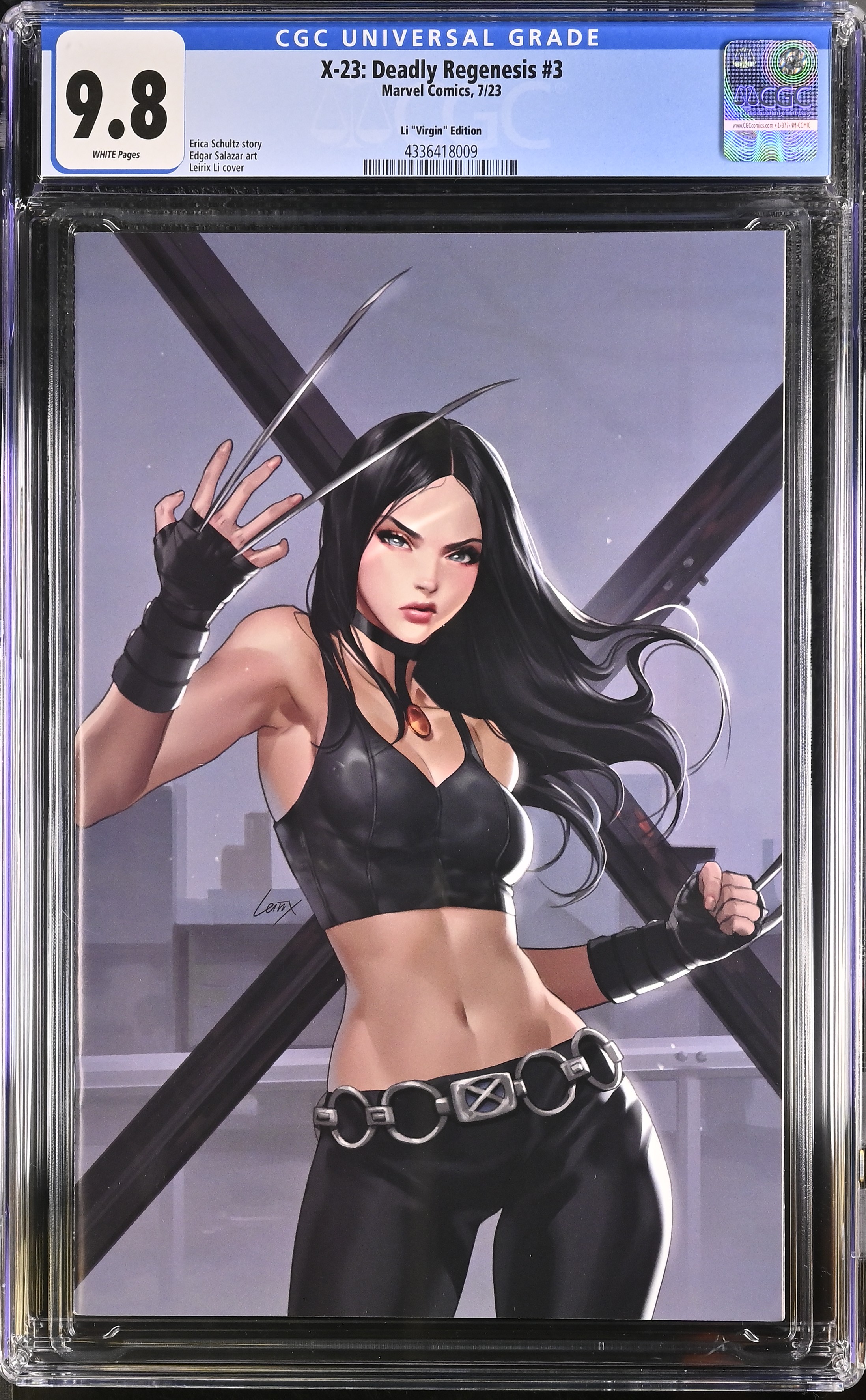 X-23 Deadly Regenesis #3 (Marvel Comics 2023) CGC 9.8 Leirix variant