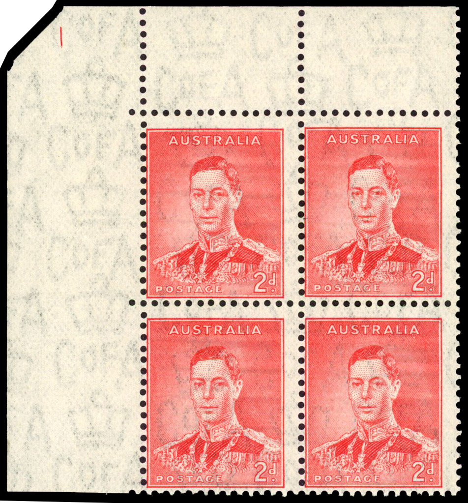Australia SG 167 Plate block mint
