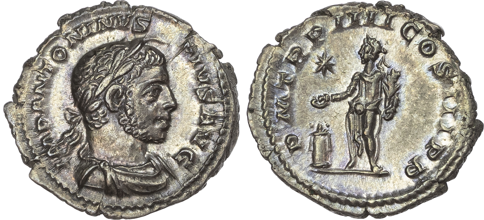 Elagabalus (AD 218-222) AR Denarius, Rome, AD 221, 2.92g. 