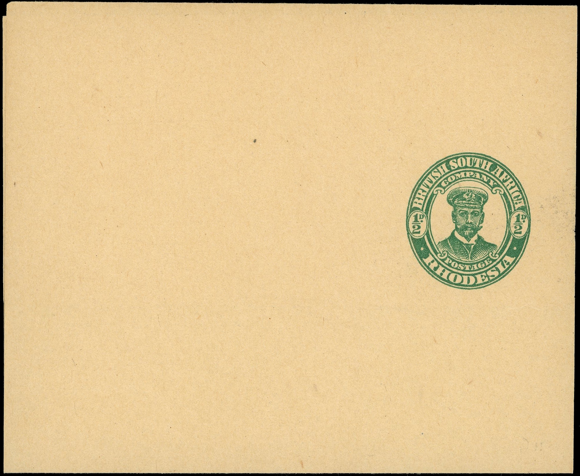 1916 (c.) ½d green "Admiral" newspaper wrapper unused