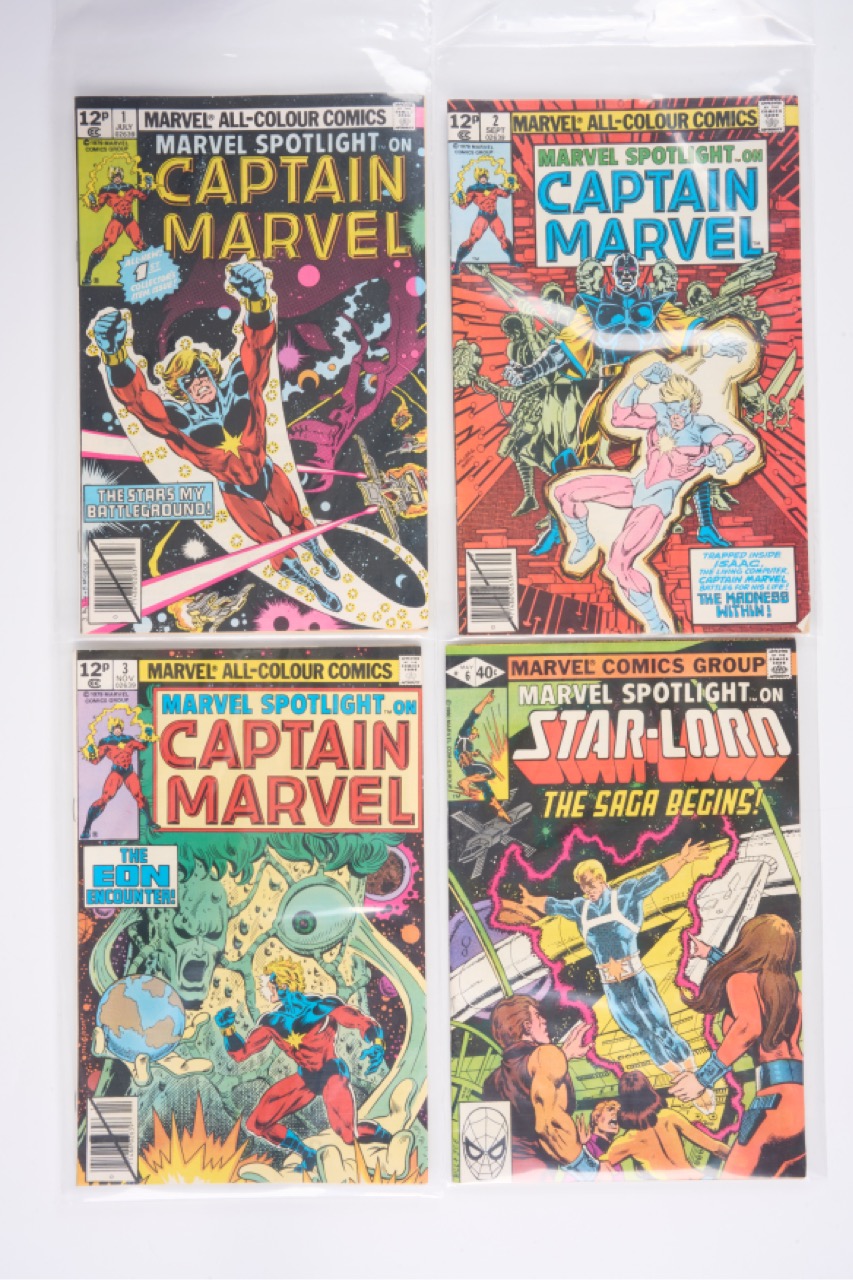 Marvel Spotlight Comics Captain Marvel, Star-Lord, Son of Satan, Sub-Mariner (Marvel Comics, 1979-1980) Bundle of 16