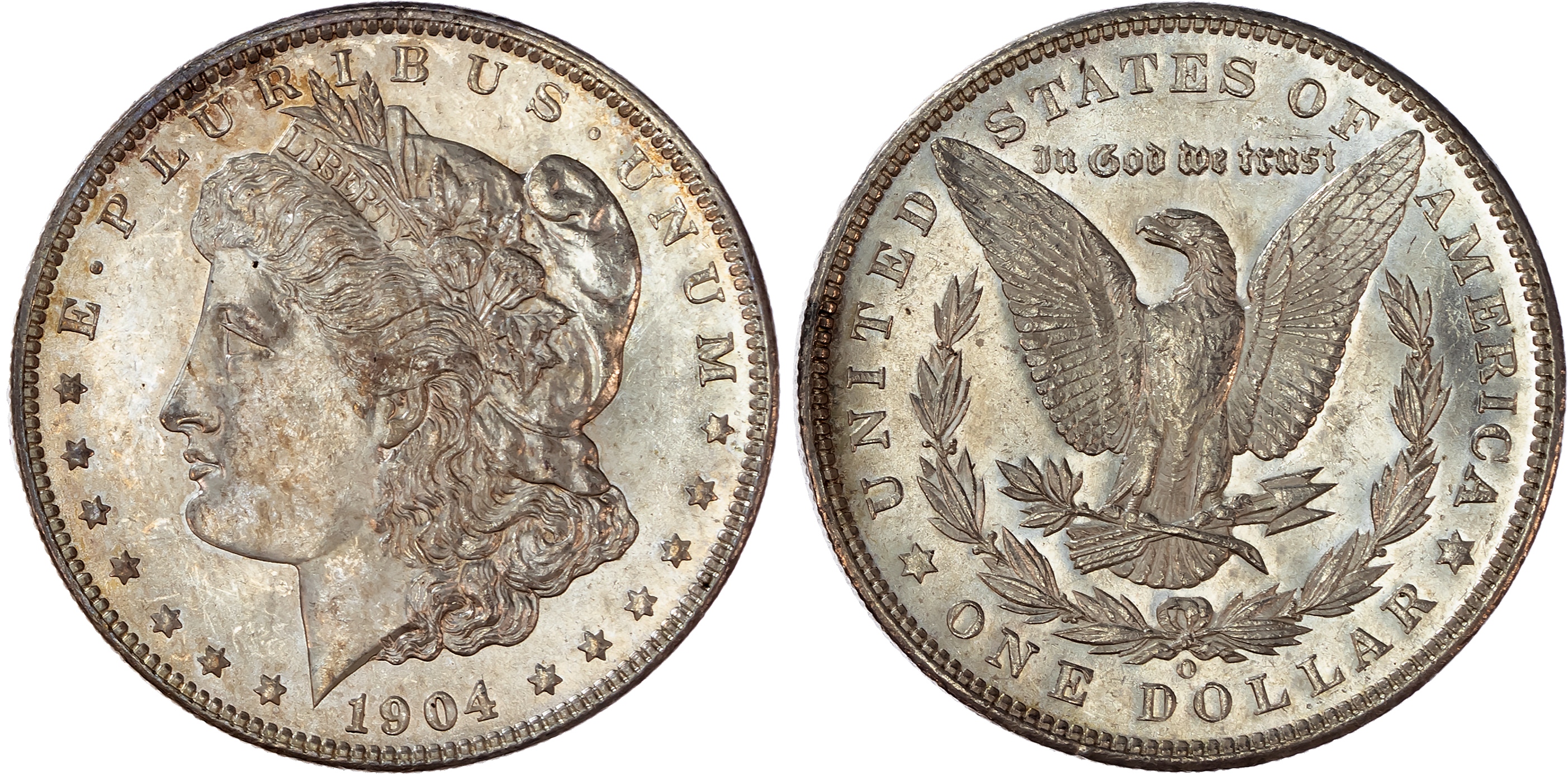 USA, silver Morgan Dollar, 1904, New Orleans