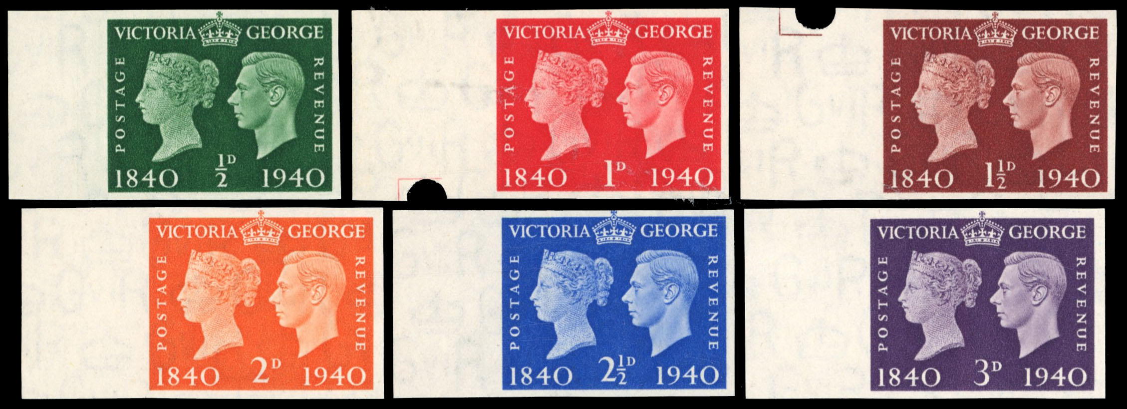 GB 1940 SG 479-84 imprimaturs