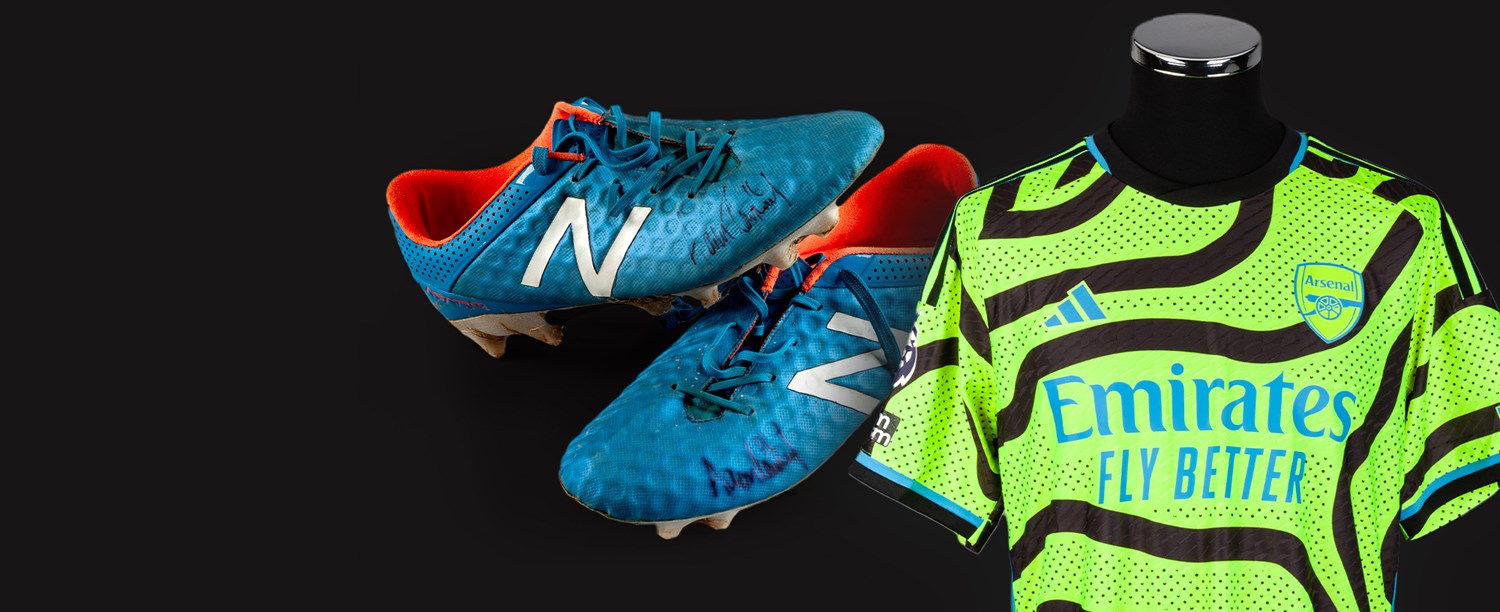 Sporting Memorabilia with Charlie Dukes Football Supports Air Ambulance Timed Auction