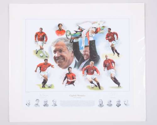 Alex Ferguson autographed Eighth Wonder by Gary Brandham limited edition print