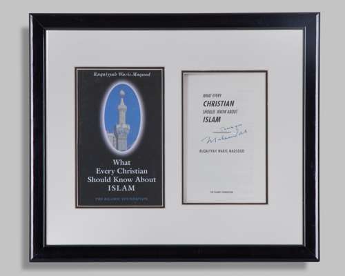 Muhammad Ali autographed What Every Christian Should Know About Islam booklet