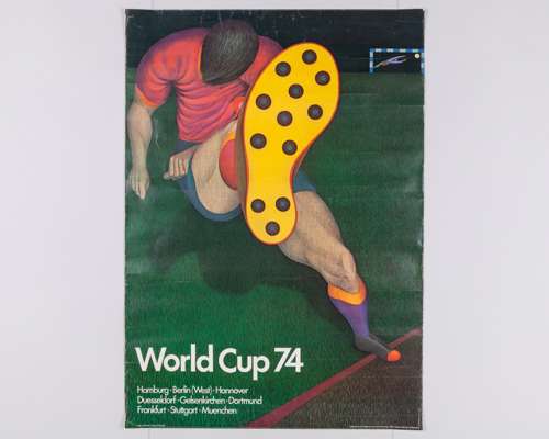 1974 World Cup poster by Fritz Genkinger, Goal of the Year