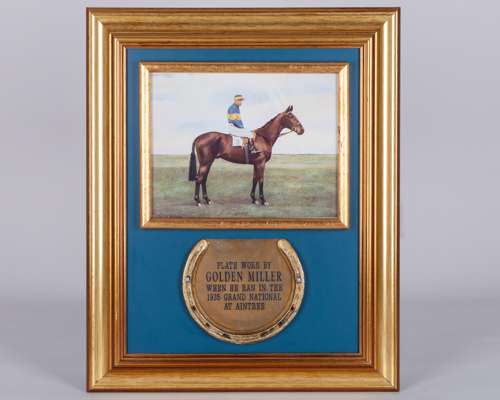 Racing plate worn by Golden Miller in the 1935 Grand National