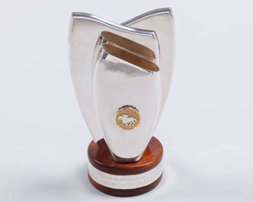 A horse racing trophy for The President of the UAE Cup Series