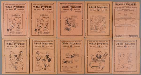 Ten Tottenham Hotspur 1930s home programmes,

F.L. Division Two fixtures v Charlton Athletic 25th December 1931 and West Ham United 17th December 1932