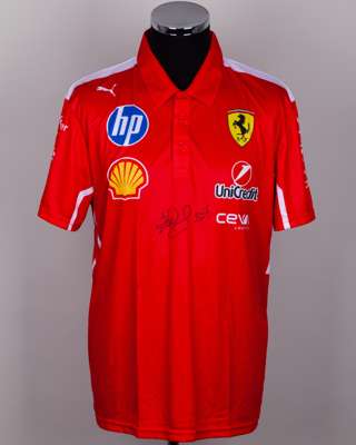 Nigel Mansell Signed Ferrari Polo Shirt (New)