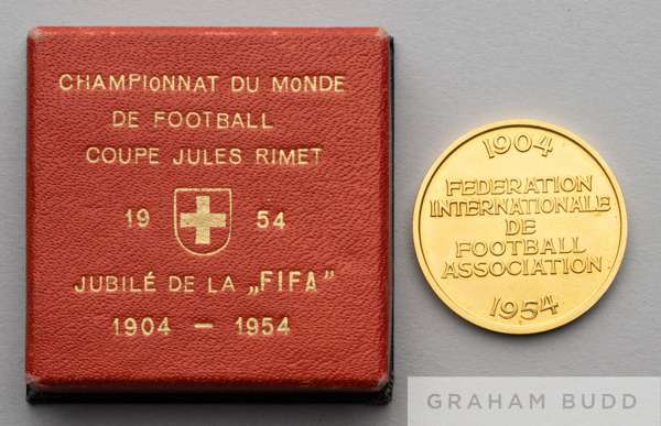FIFA 50th anniversary continental 900/1000 gold medal by Peka